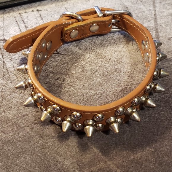 *HOST PICK*Adjustable Spiked Studded Rivets Dog Collar for Small and Medium Dogs
